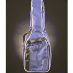 parte frontal de la fundas de guitarra acolchada azul 